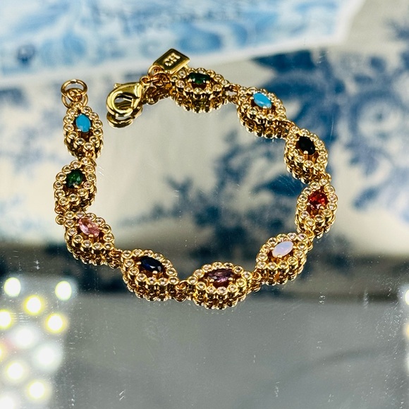 🆕 CRYSTAL HAZE 🧿 NWT Rainbow Evil Eye Bracelet - Picture 3 of 16